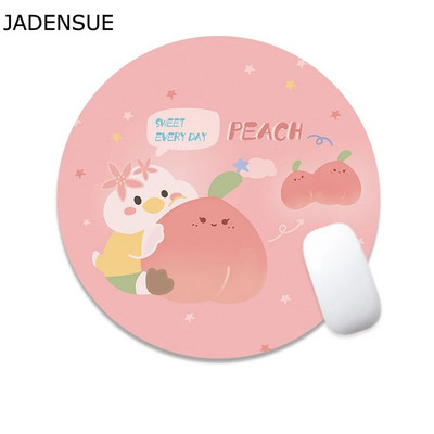 Kawaii rakstāmgalda paklājiņi datora tastatūra klēpjdatora peles paklājiņš 22x22cm jauks peles paliktnis galda paliktnis apaļš biroja aksesuāri mājas dekorēšanai