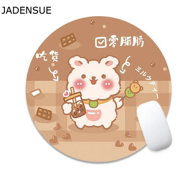 Kawaii rakstāmgalda paklājiņi datora tastatūra klēpjdatora peles paklājiņš 22x22cm jauks peles paliktnis galda paliktnis apaļš biroja aksesuāri mājas dekorēšanai