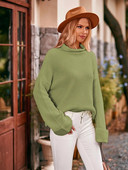 Fitshinling alkalmi új, női garbó pulóver pulóver kötöttáru Téli hosszú ujjú felső női ruházat koreai pulóver új