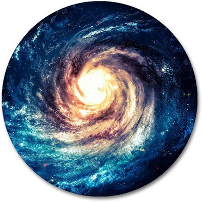 Planet Round Mouse Pad Andromeda Galaxy un Black Hole neslīdošs gumijas peles paliktnis