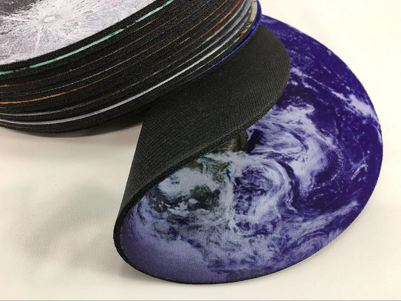 Planet Round Mouse Pad Andromeda Galaxy un Black Hole neslīdošs gumijas peles paliktnis