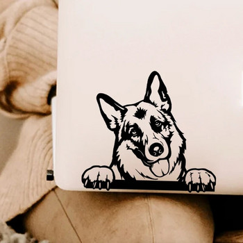 Стикери за аксесоари за автомобили Смешно куче с име Стикери за автомобили Кучета Домашни животни Лаптоп Винилов стикер за Apple MacBook Pro/Air Декорация