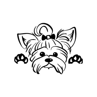 Naljepnice za dodatnu opremu automobila Smiješni pas s imenom Naljepnica za automobile Psi kućni ljubimci Životinje Vinilna naljepnica za prijenosno računalo za Apple MacBook Pro/Air Dekoracija