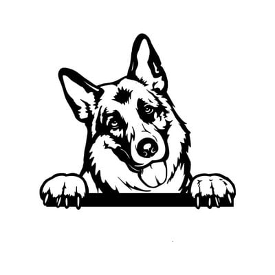 Naljepnice za dodatnu opremu automobila Smiješni pas s imenom Naljepnica za automobile Psi kućni ljubimci Životinje Vinilna naljepnica za prijenosno računalo za Apple MacBook Pro/Air Dekoracija