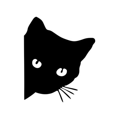 Auto salona uzlīmes melnbaltas/lāzera kaķu uzlīmes jautras vinila uzlīmes auto veidošanas dekoratīvie aksesuāri