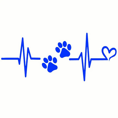 Motocikla uzlīme Heartbeat Liveline Love Dog Atstarojošas Auto uzlīmes Moto Auto Decal Smieklīgs JDM Vinils uz Automašīnas