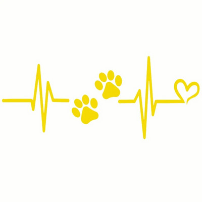 Motocikla uzlīme Heartbeat Liveline Love Dog Atstarojošas Auto uzlīmes Moto Auto Decal Smieklīgs JDM Vinils uz Automašīnas