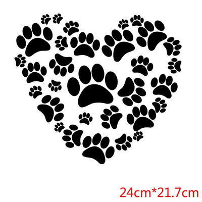 Suņu ķepu ielāpi apģērbam Siltuma pārneses uzlīmes apģērbiem DIY Graphic Perches Termoadhesivos Para Ropa Clorhing uzlīmes