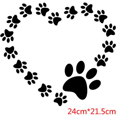 Suņu ķepu ielāpi apģērbam Siltuma pārneses uzlīmes apģērbiem DIY Graphic Perches Termoadhesivos Para Ropa Clorhing uzlīmes