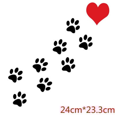 Suņu ķepu ielāpi apģērbam Siltuma pārneses uzlīmes apģērbiem DIY Graphic Perches Termoadhesivos Para Ropa Clorhing uzlīmes