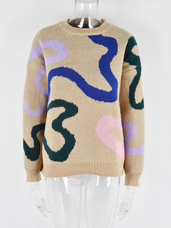 Fitshinling Vintage πουλόβερ χειμωνιάτικα ρούχα Γυναικεία μόδα Νέα σε πουλόβερ πλεκτά Μακρυμάνικα μπλουζάκια πλεκτά πουλόβερ 2023