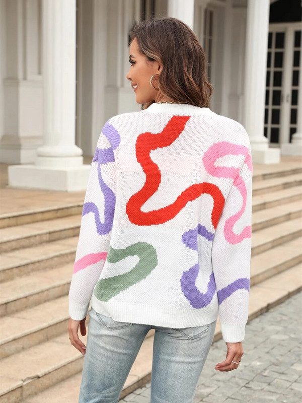 Fitshinling Vintage Džemperis Ziemas Apģērbs Sieviešu Modes Jaunums Puloveri Adījumi ar garām piedurknēm Top Džemperis Trikotāžas krekliņi 2023