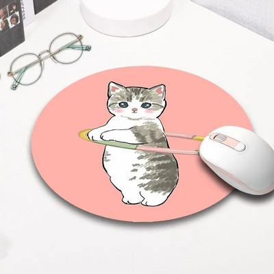Kawaii rakstāmgalda aksesuāri Jauki multfilmu peles paliktņi kaķim Mause paliktņi biezs peles paklājiņš Pretslīdes galddatori galda paliktnis