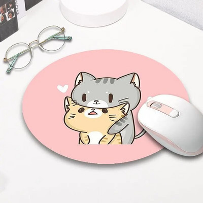 Kawaii rakstāmgalda aksesuāri Jauki multfilmu peles paliktņi kaķim Mause paliktņi biezs peles paklājiņš Pretslīdes galddatori galda paliktnis