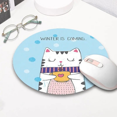 Kawaii rakstāmgalda aksesuāri Jauki multfilmu peles paliktņi kaķim Mause paliktņi biezs peles paklājiņš Pretslīdes galddatori galda paliktnis