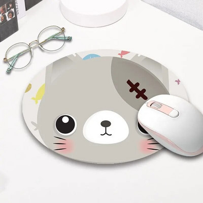 Kawaii rakstāmgalda aksesuāri Jauki multfilmu peles paliktņi kaķim Mause paliktņi biezs peles paklājiņš Pretslīdes galddatori galda paliktnis