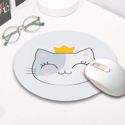 Kawaii rakstāmgalda aksesuāri Jauki multfilmu peles paliktņi kaķim Mause paliktņi biezs peles paklājiņš Pretslīdes galddatori galda paliktnis