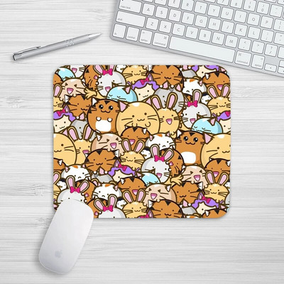 Υπέροχο kawaii Cute Little Cat Rubber Mouse Pad Επιτραπέζια πατάκια Αντιολισθητικά Αδιάβροχα Διακοσμητικά Γραφείου Κύπελλο Ματ Αντιολισθητικό για Κορίτσια Αγόρια