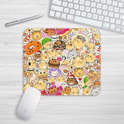 Υπέροχο kawaii Cute Little Cat Rubber Mouse Pad Επιτραπέζια πατάκια Αντιολισθητικά Αδιάβροχα Διακοσμητικά Γραφείου Κύπελλο Ματ Αντιολισθητικό για Κορίτσια Αγόρια
