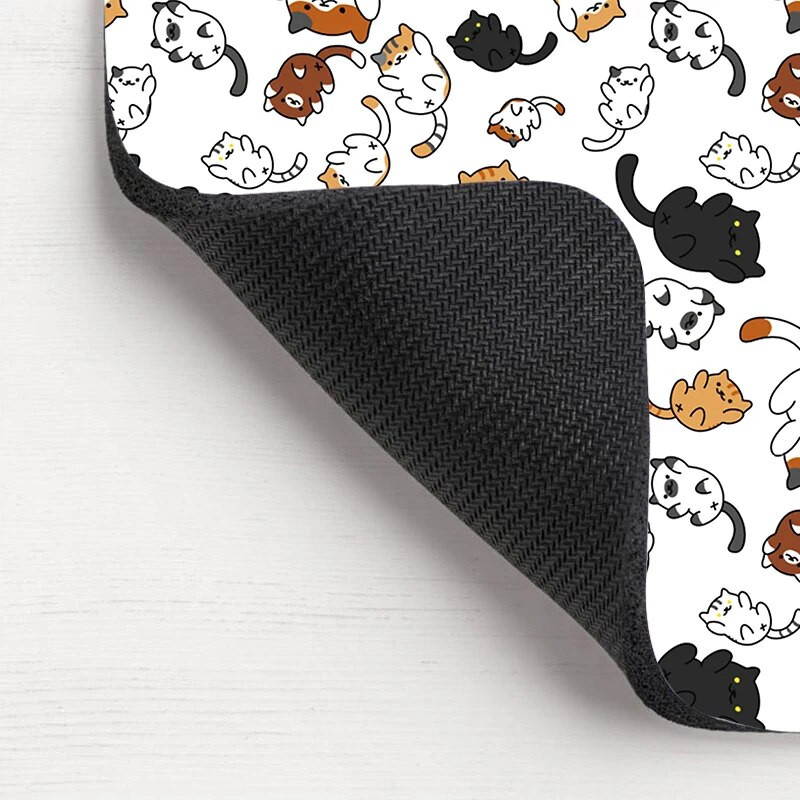 Υπέροχο kawaii Cute Little Cat Rubber Mouse Pad Επιτραπέζια πατάκια Αντιολισθητικά Αδιάβροχα Διακοσμητικά Γραφείου Κύπελλο Ματ Αντιολισθητικό για Κορίτσια Αγόρια