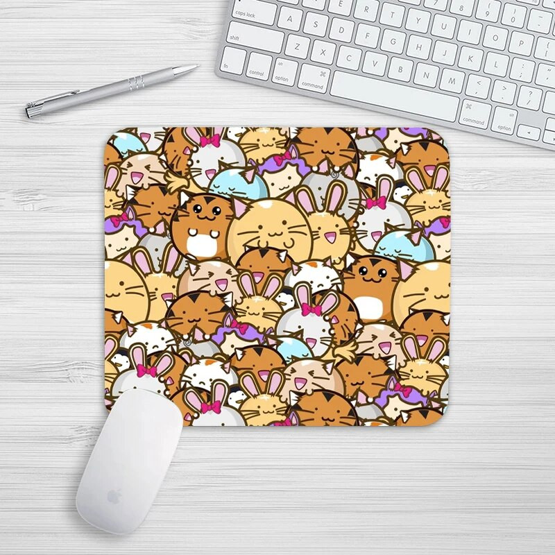 Υπέροχο kawaii Cute Little Cat Rubber Mouse Pad Επιτραπέζια πατάκια Αντιολισθητικά Αδιάβροχα Διακοσμητικά Γραφείου Κύπελλο Ματ Αντιολισθητικό για Κορίτσια Αγόρια