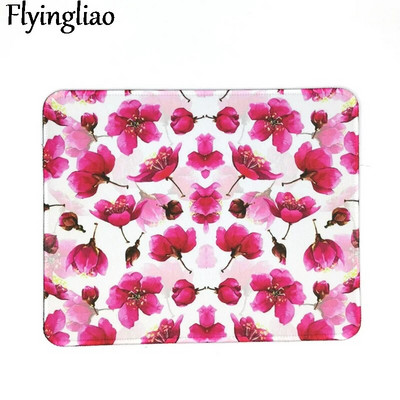 Red Flowers peles paliktnis rakstāmgalda paliktnis klēpjdatora peles paklājiņš birojam mājas datoram datora tastatūra Cute peles paliktnis, neslīdošs gumijas galda paklājiņš