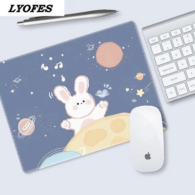 Biroja piederumi Galda paliktnis Cute Mouse Pad Rakstāmgalds Paklājiņi Klēpjdatora Peles Paklājiņš Kawaii Peļu Paklājiņš Pelēm Pele 22x18cm