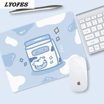 Biroja piederumi Galda paliktnis Cute Mouse Pad Rakstāmgalds Paklājiņi Klēpjdatora Peles Paklājiņš Kawaii Peļu Paklājiņš Pelēm Pele 22x18cm