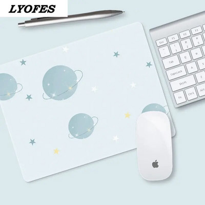 Biroja piederumi Galda paliktnis Cute Mouse Pad Rakstāmgalds Paklājiņi Klēpjdatora Peles Paklājiņš Kawaii Peļu Paklājiņš Pelēm Pele 22x18cm