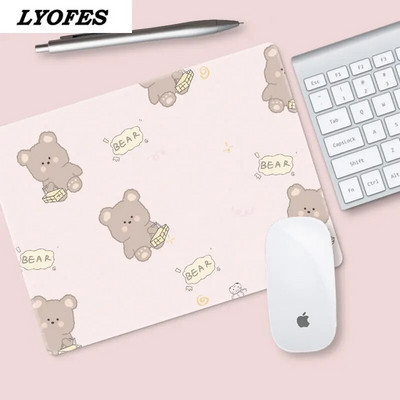 Biroja piederumi Galda paliktnis Cute Mouse Pad Rakstāmgalds Paklājiņi Klēpjdatora Peles Paklājiņš Kawaii Peļu Paklājiņš Pelēm Pele 22x18cm