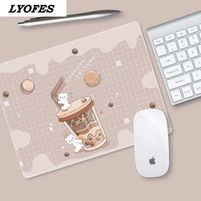 Biroja piederumi Galda paliktnis Cute Mouse Pad Rakstāmgalds Paklājiņi Klēpjdatora Peles Paklājiņš Kawaii Peļu Paklājiņš Pelēm Pele 22x18cm