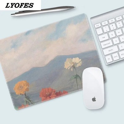 Biroja piederumi Galda paliktnis Cute Mouse Pad Rakstāmgalds Paklājiņi Klēpjdatora Peles Paklājiņš Kawaii Peļu Paklājiņš Pelēm Pele 22x18cm