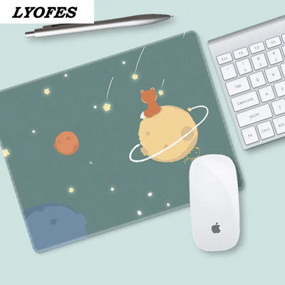Biroja piederumi Galda paliktnis Cute Mouse Pad Rakstāmgalds Paklājiņi Klēpjdatora Peles Paklājiņš Kawaii Peļu Paklājiņš Pelēm Pele 22x18cm