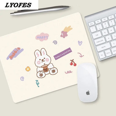 Biroja piederumi Galda paliktnis Cute Mouse Pad Rakstāmgalds Paklājiņi Klēpjdatora Peles Paklājiņš Kawaii Peļu Paklājiņš Pelēm Pele 22x18cm