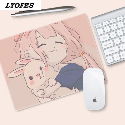 Biroja piederumi Galda paliktnis Cute Mouse Pad Rakstāmgalds Paklājiņi Klēpjdatora Peles Paklājiņš Kawaii Peļu Paklājiņš Pelēm Pele 22x18cm