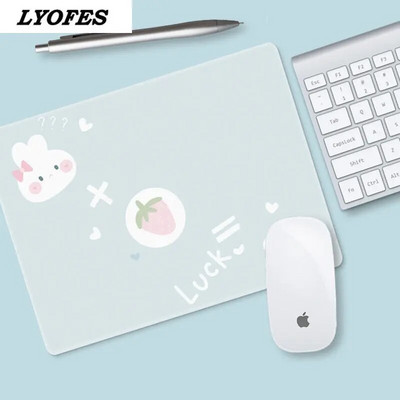 Biroja piederumi Galda paliktnis Cute Mouse Pad Rakstāmgalds Paklājiņi Klēpjdatora Peles Paklājiņš Kawaii Peļu Paklājiņš Pelēm Pele 22x18cm