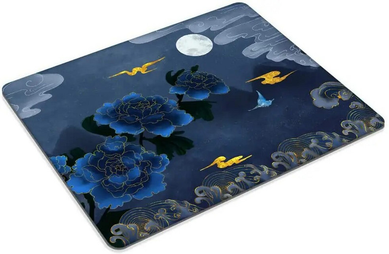 Bronzējošais ķīniešu stila peles paliktnis Profesionāls spēļu peles paklājiņš Ūdensizturīgs peles paliktnis, neslīdošs, gumijas pamatnes peles paliktņi 9,5x7,9 collas