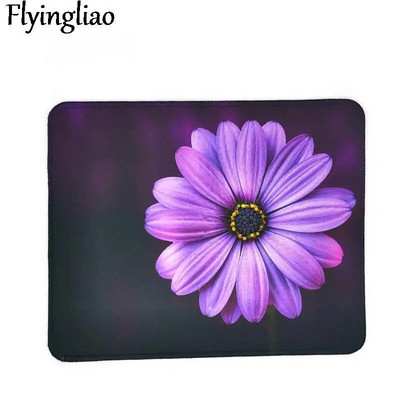 Purple Flower Nordic Style peles paliktnis spēlēm klēpjdatora datora galda paklājiņš Peļu paliktnis Rokas balsti Galda paklājiņš Biroja rakstāmgalda piederumi