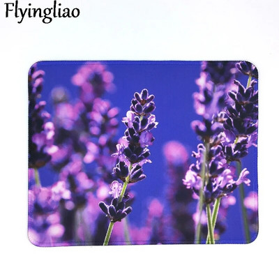 Purple Flower Nordic Style peles paliktnis spēlēm klēpjdatora datora galda paklājiņš Peļu paliktnis Rokas balsti Galda paklājiņš Biroja rakstāmgalda piederumi