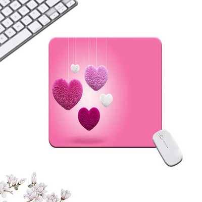 Подложка за мишка Сладки аксесоари за бюро Kawaii Малка подложка за мишка Red Heart Mausepad Cartoon Things to the Computer Gaming Подложка за мишка