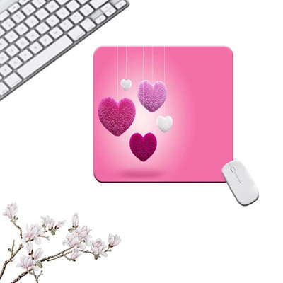 Peles paliktnis Cute Desk Aksesuāri Kawaii Small Mouse Pad Red Heart Mausepad Karikatūra Things to the Computer Gaming Mouse Mat
