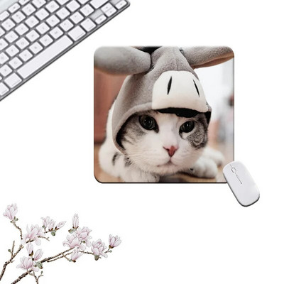 Peles paliktnis Cute Desk Aksesuāri Kawaii Small Mouse Pad Red Heart Mausepad Karikatūra Things to the Computer Gaming Mouse Mat