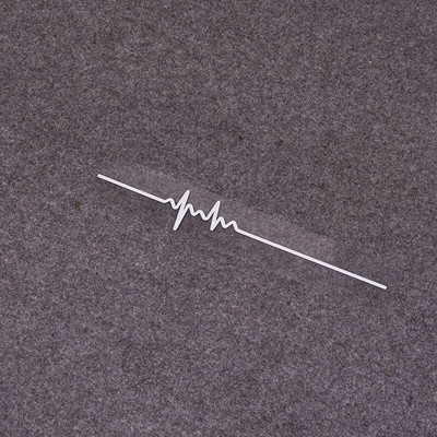 Vienkārša elektrokardiogrammas automašīnas uzlīme Colorfast Vinyl Line ārējās apdares uzlīmes Augstas kvalitātes modes automašīnu logu uzlīme