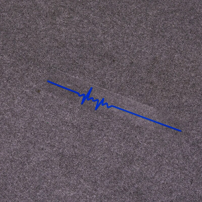 Vienkārša elektrokardiogrammas automašīnas uzlīme Colorfast Vinyl Line ārējās apdares uzlīmes Augstas kvalitātes modes automašīnu logu uzlīme