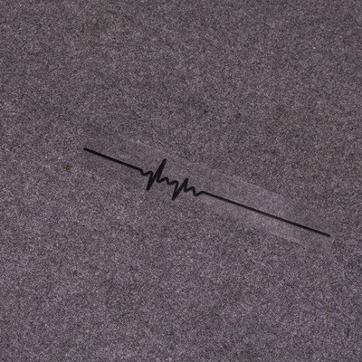 Vienkārša elektrokardiogrammas automašīnas uzlīme Colorfast Vinyl Line ārējās apdares uzlīmes Augstas kvalitātes modes automašīnu logu uzlīme