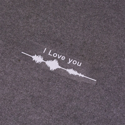 Vienkārša elektrokardiogrammas automašīnas uzlīme Colorfast Vinyl Line ārējās apdares uzlīmes Augstas kvalitātes modes automašīnu logu uzlīme