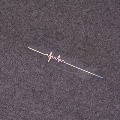 Vienkārša elektrokardiogrammas automašīnas uzlīme Colorfast Vinyl Line ārējās apdares uzlīmes Augstas kvalitātes modes automašīnu logu uzlīme