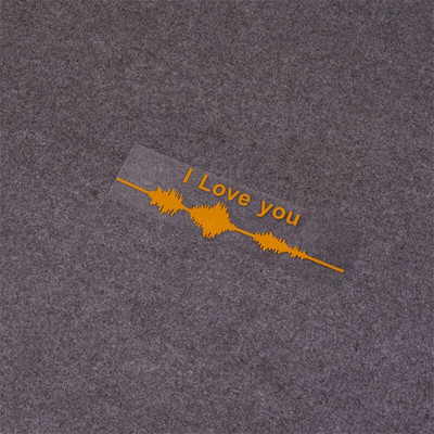 Vienkārša elektrokardiogrammas automašīnas uzlīme Colorfast Vinyl Line ārējās apdares uzlīmes Augstas kvalitātes modes automašīnu logu uzlīme