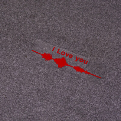 Vienkārša elektrokardiogrammas automašīnas uzlīme Colorfast Vinyl Line ārējās apdares uzlīmes Augstas kvalitātes modes automašīnu logu uzlīme