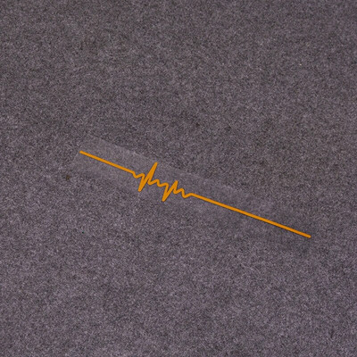 Vienkārša elektrokardiogrammas automašīnas uzlīme Colorfast Vinyl Line ārējās apdares uzlīmes Augstas kvalitātes modes automašīnu logu uzlīme